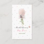 PixDezines Book Request Glitter Blush Roos ballon Plaatskaartje (Achterkant)