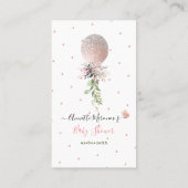 PixDezines Book Request Glitter Dusty Roos ballon Plaatskaartje (Achterkant)