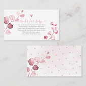 PixDezines Book Request H2 Blush Pink Eucalyptus Plaatskaartje (Voorkant / Achterkant)