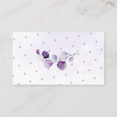 PixDezines Book Request H2 Paarse Eucalyptus Encls Plaatskaartje (Achterkant)