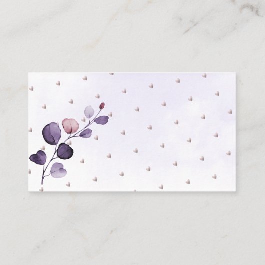 PixDezines Book Request H2 Plum Eucalyptus Plaatskaartje (Achterkant)