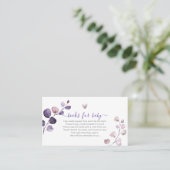 PixDezines Book Request H2 Plum Eucalyptus Plaatskaartje (Staand voorkant)