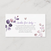 PixDezines Book Request H2 Plum Eucalyptus Plaatskaartje (Voorkant)