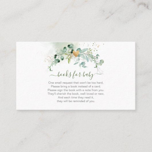 PixDezines Book Request Waterverf Eucalyptus Encl Plaatskaartje (Voorkant)