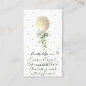 PixDezines Book Request, Waterverf Gold ballon Informatiekaartje (Achterkant)