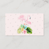 PixDezines Book Request, Waterverf Roze Flamingos Informatiekaartje (Achterkant)