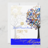 PixDezines BOOM DES LEVENS BAR MITZWAH Kaart (Voorkant)