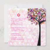 PixDezines Boom des levens Bat Mitzvah/Doe-het-zel Kaart (Achterkant)