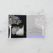 PixDezines boom van het leven/dank u/DIYbackground Bedankkaart (Binnen)