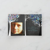 PixDezines boom van het leven/dank u/krijt Bedankkaart (Binnen)