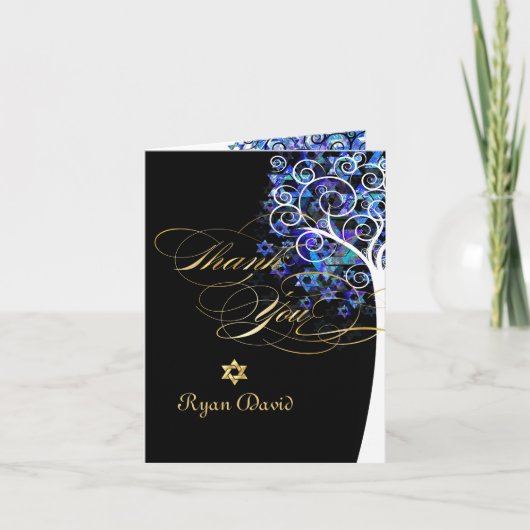 PixDezines-boom van het leven/dankuwel/DIYbackgrou Bedankkaart (Voorkant)