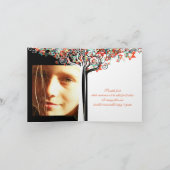 PixDezines-boom van het leven/dankuwel/DIYbackgrou Bedankkaart (Binnen)