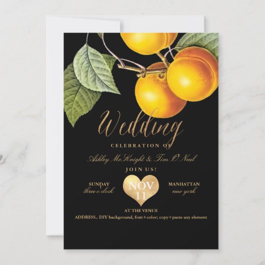 PixDezines Boomgaard/Perziken/Redoute Kaart (Achterkant)