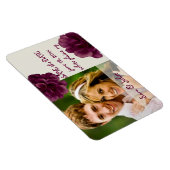 PixDezines bordeaux calla datum opslaan/DIY kleur Magneet (Rechterzijde)