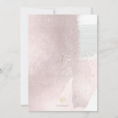 PixDezines Borhed Waterverf Baptism 1st Birthday Kaart (Achterkant)