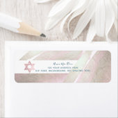 PixDezines Borstel Platinum+Blush Roze Mitzvah Etiket (Insitu)