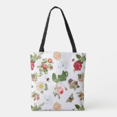 PixDezines Botanical Print/Redoute Collage Tote Bag (Achterkant)