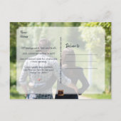 PixDezines Botanique Faux Roos Gold Save the Date Aankondigingskaart (Achterkant)