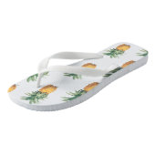 PixDezines  Botanisch/Ananas/Redoute Teenslippers (Schuin)