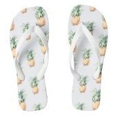 PixDezines Botanisch/Ananas/Redoute Teenslippers (Voetbed)