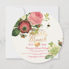 PixDezines  Botanische Brunch+Bubbly Kaart