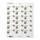 PixDezines  Botanische Magnolia Etiket (Full Sheet)