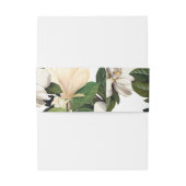 PixDezines Botanische Magnolia Uitnodigingen Wikkel (Achterkant Voorbeeld)