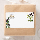 PixDezines Botanische olijminstallaties/Goudkroon Etiket (Insitu)