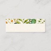 PixDezines Botanische Waterverf, Elderflower+Ferns Mini Visitekaartje (Achterkant)