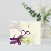 PixDezines bouquet, witte calla lilies Briefkaart (Staand voorkant)