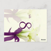 PixDezines bouquet, witte calla lilies Briefkaart (Achterkant)