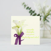 PixDezines bouquet, witte calla lilies Kaart (Staand voorkant)