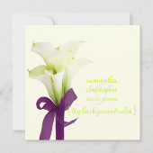 PixDezines bouquet, witte calla lilies Kaart (Voorkant)
