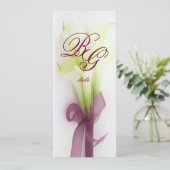 PixDezines bouquet, witte calla lilies Kaart (Staand voorkant)