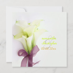 PixDezines bouquet, witte calla lilies Kaart