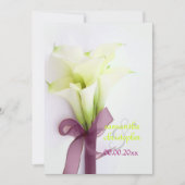 PixDezines bouquet, witte calla lilies Kaart (Voorkant)