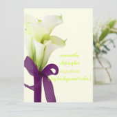 PixDezines bouquet, witte calla lilies Kaart (Staand voorkant)