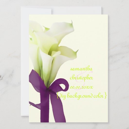 PixDezines bouquet, witte calla lilies Kaart (Voorkant)