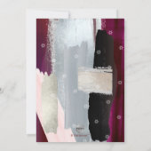 PixDezines Bourgogne Waterverf Bar Mitzvah Kaart (Achterkant)