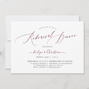PixDezines Bourgondië Calligrafie Oefen Diner Kaart