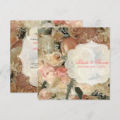 PixDezines Bridal Bouquet/diy event Kaart (Voorkant / Achterkant)