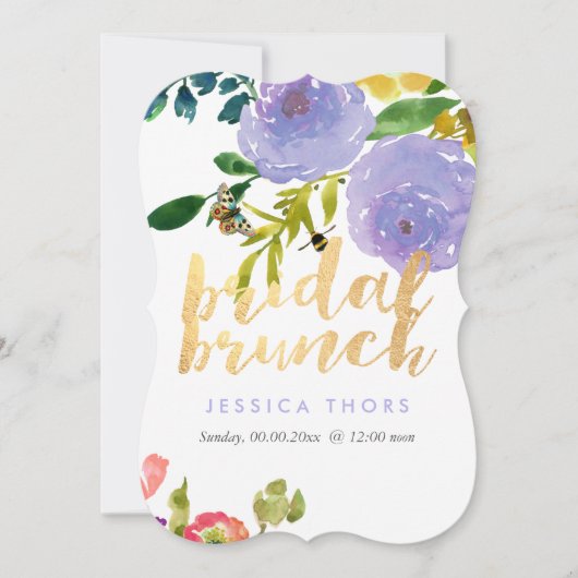 PixDezines Bridal Brunch Ranunculus/DIY Bckgrnd Kaart (Voorkant)