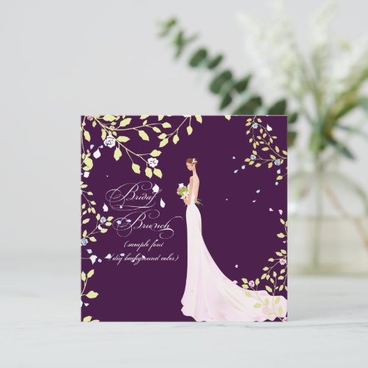 PixDezines Bride 2 B/DIY kleur Kaart (Staand voorkant)