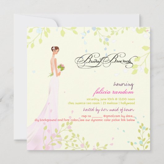 PixDezines Bride 2 B/DIY kleur Kaart (Achterkant)