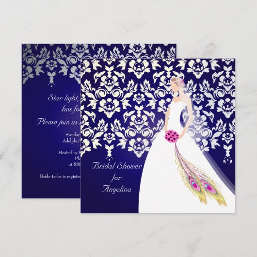 PixDezines Bride 2 B Kaart (Voorkant / Achterkant)