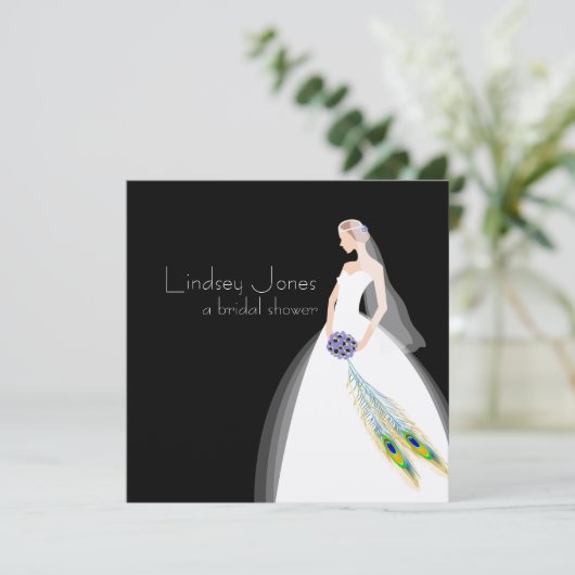 PixDezines Bride 2 B Kaart (Staand voorkant)