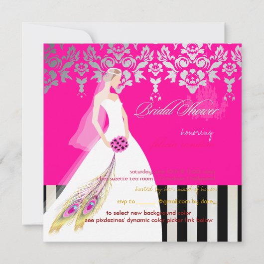 PixDezines Bride 2 B Kaart (Achterkant)