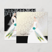 PixDezines Bride 2 B Kaart (Voorkant / Achterkant)