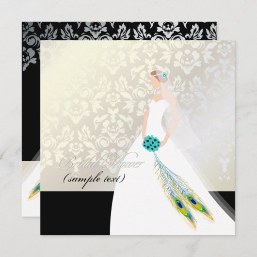 PixDezines Bride 2 B Kaart (Voorkant / Achterkant)