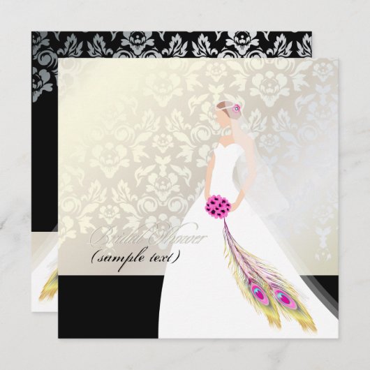 PixDezines Bride 2 B Kaart (Voorkant / Achterkant)